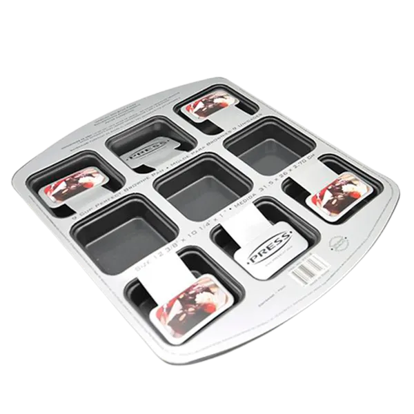 Molde para 9 Brownies Press 31.5 X 26 X 2.7cm